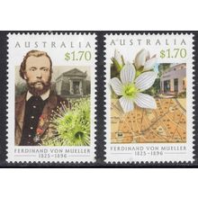 AUSTRALIA: 2025, FERDINAND VON MUELLER, BOTANIST, MNH SET OF 2 STAMPS. +