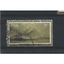 SouthAfrica.SG379 5c "Dutch East Indiaman,Table Bay".Fine Used.Sep25b