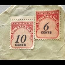 10 cents and 6 cents postage due stamps United States #200
