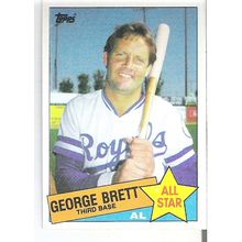 1985 Topps baseball All Star card George Brett #703 NM - Royals - HOF