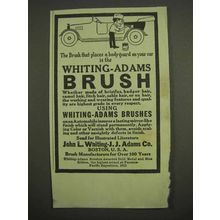 1917 Whiting-Adams Brush Ad - Body-Guard on Your Car