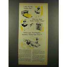 1940 Fels-Naptha Soap Ad - I Like the Big Golden Bar