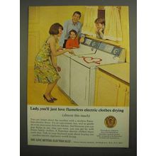 1966 Edison Electric Institute Ad - Clothes Drying