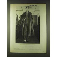 1979 Halston Creole Mink Coat Ad - The Great Kahn
