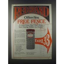 1985 Keystone Steel & Wire Red Brand Fence Ad