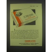 1949 Sobranie American Blend No. 50 Cigarettes Ad - that first of the day