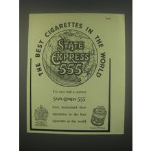 1949 State Express 555 Cigarettes Ad - The best cigarettes in the world