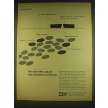 1963 Shell-Mex and BP Petroleum Ad - Help fishermen feed Britain