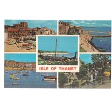 multiview, ISLE OF THANET, KENT. unused vintage postcard by D V Bennett =