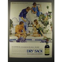 1964 Williams & Humbert Dry Sack Sherry Ad - In a world like this