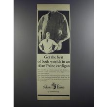 1964 Alan Paine Cardigan Ad - Get the best of both worlds in an Alan Paine