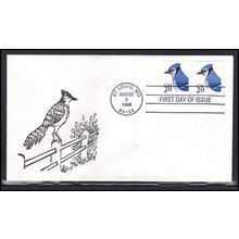 FDC 3048 BPS 3052 20c Blue Jay (Unkn Cachet-U/A) Box0507