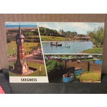 multiview, SKEGNESS, LINCOLNSHIRE .. used postcard Colourmaster 1974 pm #