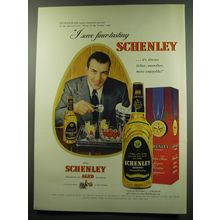 1949 Schenley Whiskey Ad - Ed Sullivan - I serve finer-tasting Schenley