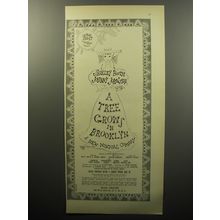 1951 A Tree Grows in Brooklyn Musical Comedy Ad - Shirley Booth Johnny Johnson