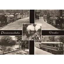 Pioniereiesennahn Dresden German Childrens Railway Real Photo Postcard