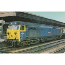 Collingwood 50 Class 50005 Train at Exeter Station to Waterloo Postcard