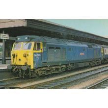 Collingwood 50 Class 50005 Train at Exeter Station to Waterloo Postcard