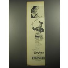 1956 Gonzalez Byass Tio Pepe Sherry Ad - At cocktail time