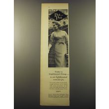1960 Peck and Peck Fashion Ad - Take a highland fling