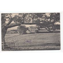 Earlston or Earlstoun Castle & Queen Marys Oak Tree Dalry Postcard Dumfriesshire
