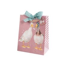 Wrendale Duck Gift Bag Medium Pink Bag with Tag 23 X 18 cm Not a Daisy Goes By