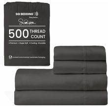SGI 500 Thread Count 100% Supima Cotton King Sheet Set – Ultra Soft, Breathable,