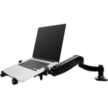 FLEXIMOUNTS 2-In-1 Monitor Arm Laptop Mount Stand Swivel Gas Spring LCD Arm Heig
