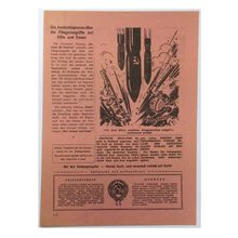WW2 Russian/Soviet Air Drop Leaflet Illustrated by Boris Efimov. - Code 1547.