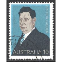 AUSTRALIA 1975: PRIME MINISTERS - 10c ARTHUR FADDEN USED (G6)