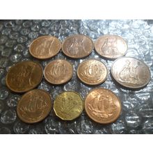 Bulk lot of George VI & Elizabeth II coins - 10 coins.