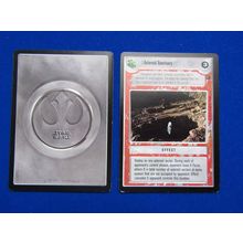 Star Wars 1997 Dagobah Decipher CCG B/B Card Asteroid Sanctuary LS
