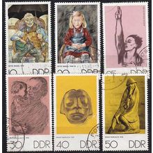GERMANY DDR [1970] MiNr 1607-12 ( OO/used ) Kunst