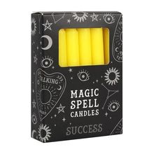 Candles - Set of 12 Yellow 'Success' Spell Candles