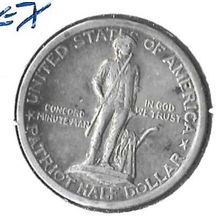 1925 US Silver Comm Lexington Half Dollar XF