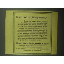 1943 Merrill Lynch Ad - Your Future, Wisely Planned