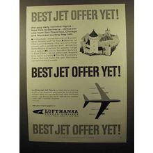 1960 Lufthansa Airlines Ad - Best Jet Offer Yet!