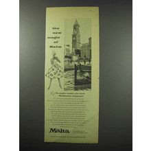 1960 Malta Tourism Ad - The New Magic of Malta