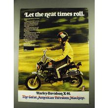 1972 Harley-Davidson X-90 Motorcycle Ad - Neat Times