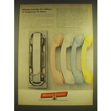 1962 Western Electric Telephones Ad - Shining example for millions