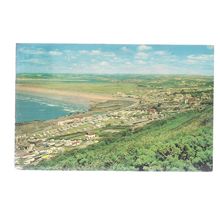 VIEW FROM THE TOR, WESTWARD HO! DEVON used postcard 1974 pm =