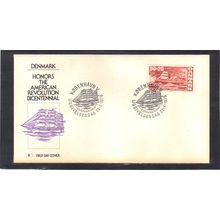 FDC Int'l Denmark Honoring USA Bicentennial (Cachet-U/A) CV01041