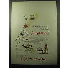 1950 Elizabeth Arden Cosmetics Ad - The bewitching new color