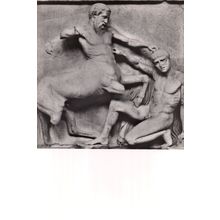 British Museum London Lapith & Centaur Real Photo 1960s Postcard