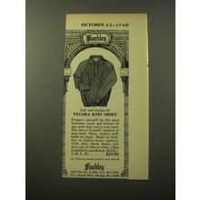 1960 Finchley Fashion Ad - Soft and Leisurely Tycora Knit Shirt