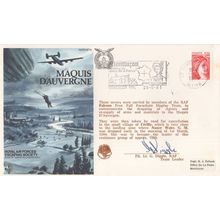 Maquis D'Auvergne RAF Falcons Escaping Society Hand Signed FDC