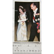 old postcard The Queen in Japan, May 1975