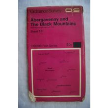 1974 OS first series map sheet 161 Abergavenny & Black Mountains, National Park