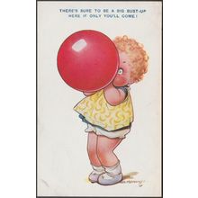 Douglas Tempest - There's Sure To Be A Big Bust-Up, c.1910s - Bamforth Postcard