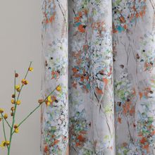 MYSKY HOME Floral Blackout Curtains 84 Inches Long 2 Panels Fall Curtains for Be